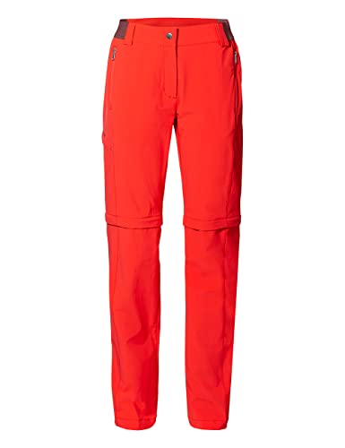 VAUDE Damen Women's Farley Stretch Zo T-zip Pants Ii Hose, Flame, 46 Kurz EU VAUDE Damen Women's Farley Stretch Zo T-zip Pants Ii Hose, Flame, 46 Kurz EU von VAUDE