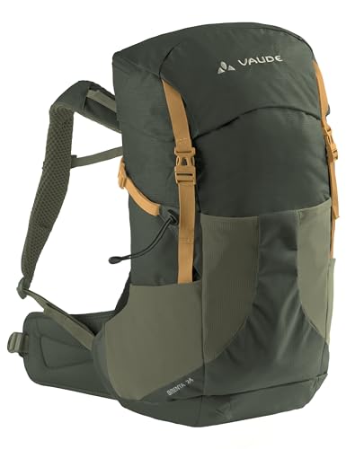 VAUDE Wanderrucksack Brenta 24l, wasserabweisender Rucksack Damen & Herren, komfortabler Trekkingrucksack mit integrierter Regenhülle, praktische Fächeraufteilung von VAUDE