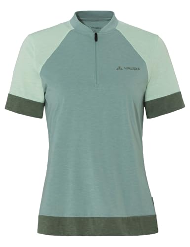 VAUDE Damen Women's Altissimo Q-Zip T-Shirt, Dusty Fern, 44 EU VAUDE Damen Women's Altissimo Q-Zip T-Shirt, Dusty Fern, 44 EU von VAUDE