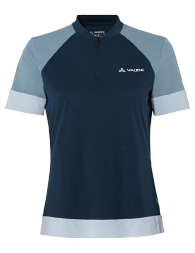 VAUDE Damen Women's Altissimo Q-Zip T-Shirt, Dark Sea/Nordic Blue, 42 EU VAUDE Damen Women's Altissimo Q-Zip T-Shirt, Dark Sea/Nordic Blue, 42 EU von VAUDE