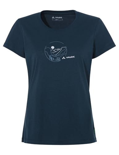 VAUDE Damen Women's Cyclist V T-Shirt, Dark Sea/Blue, 40 EU VAUDE Damen Women's Cyclist V T-Shirt, Dark Sea/Blue, 40 EU von VAUDE