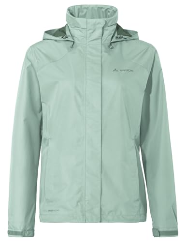 VAUDE Regenjacke Damen Escape Bike Light dusty fern, wasserfeste Outdoor-Jacke, atmungsaktive Fahrradjacke mit Kapuze im Kragen, Klimaschonende Wanderjacke, 40 VAUDE Regenjacke Damen Escape Bike Light dusty fern, wasserfeste Outdoor-Jacke, atmungsaktive Fahrradjacke mit Kapuze im Kragen, Klimaschonende Wanderjacke, 40 von VAUDE