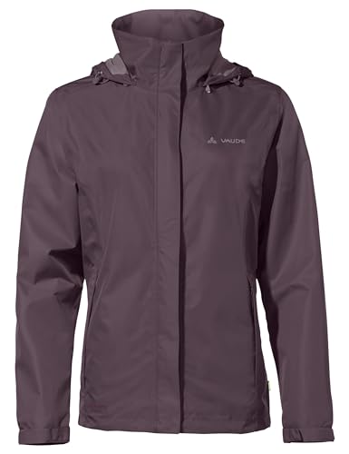 VAUDE Regenjacke Damen leicht - Women's Escape Light Jacket, wasserdichte Outdoor-Jacke, atmungsaktiver Windbreaker mit Kapuze, Klimaschonende Wanderjacke von VAUDE