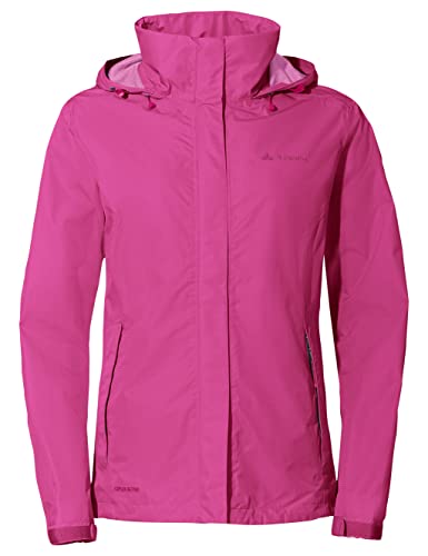 VAUDE Regenjacke Damen leicht - Women's Escape Light Jacket, wasserdichte Outdoor-Jacke, atmungsaktiver Windbreaker mit Kapuze, Klimaschonende Wanderjacke von VAUDE