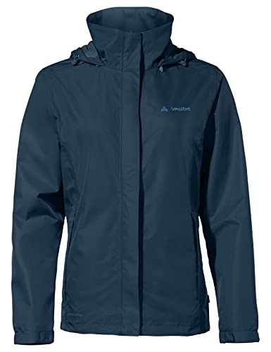 VAUDE Regenjacke Damen leicht - Women's Escape Light Jacket, wasserdichte Outdoor-Jacke, atmungsaktiver Windbreaker mit Kapuze, Klimaschonende Wanderjacke von VAUDE