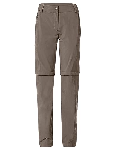 VAUDE Wanderhose Damen Zip-off Farley Stretch III, wasserdichte Outdoorhose Stretch, atmungsaktive Trekkinghose mit Gummizug, komfortabel, winddicht & schnelltrocknend von VAUDE