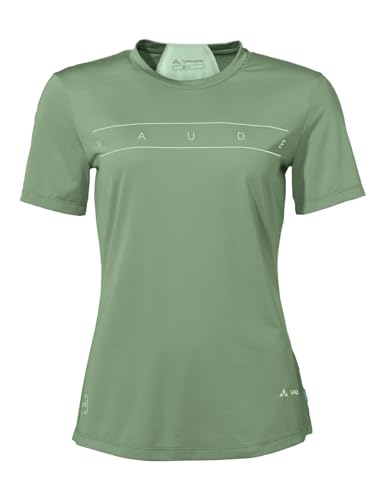 VAUDE Damen Women's Qimsa Logo T-Shirt, Willow Green, 38 EU von VAUDE