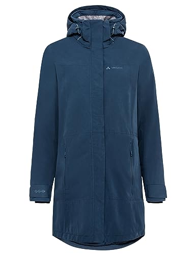 VAUDE Damen Women's Skomer Wool Parka Ii Jacke, Dark Sea, 36 EU VAUDE Damen Women's Skomer Wool Parka Ii Jacke, Dark Sea, 36 EU von VAUDE
