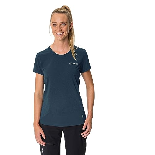 VAUDE Damen Women's Sveit T-Shirt, Dark Sea Uni, 36 EU VAUDE Damen Women's Sveit T-Shirt, Dark Sea Uni, 36 EU von VAUDE