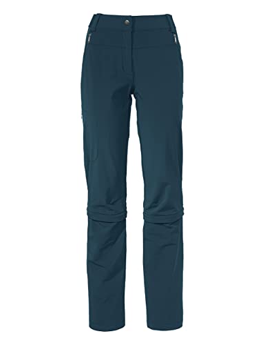 VAUDE Damen Women's Farley Stretch Capri T-zip Pants Iii Hose, Dark Sea, 48 EU von VAUDE