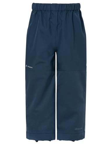 VAUDE Unisex Kinder Kids Caprea Rain Pants Hose, Dark Sea, 122-128 EU von VAUDE