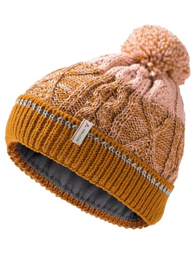Vaude Unisex Kinder Kids Cornua Beanie Iii Mütze, Silt Brown/Rose, M EU Vaude Unisex Kinder Kids Cornua Beanie Iii Mütze, Silt Brown/Rose, M EU von VAUDE