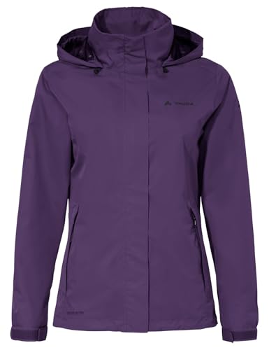 Vaude Regenjacke Damen leicht - Women's Escape Light Jacket, wasserdichte Outdoor-Jacke, atmungsaktiver Windbreaker mit Kapuze, Klimaschonende Wanderjacke von VAUDE