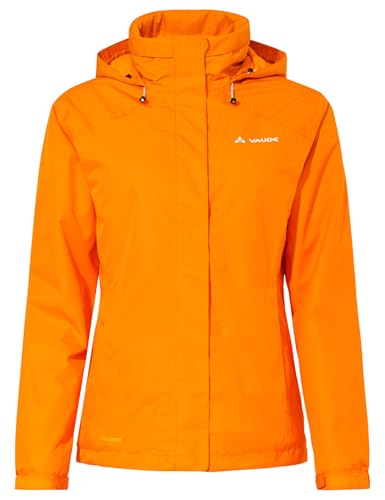 Vaude Regenjacke Women's Escape Bike Warm Jacket, wasser- und winddichte Fahrradjacke Damen, atmungsaktive Damen-Outdoorjacke – in Orange, Größe: 36 von VAUDE