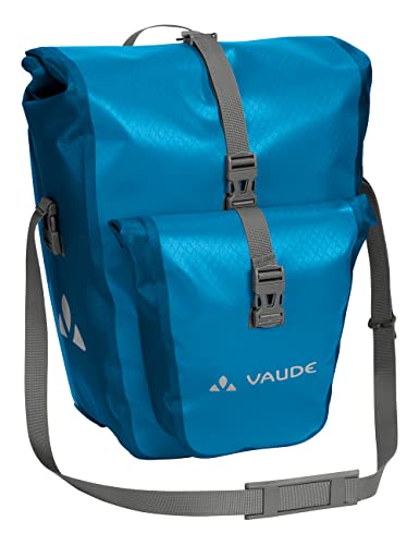 VAUDE Fahrradtasche für Gepäckträger Aqua Back Plus Single 1 x 25 L in blau, Hinterradtasche wasserdicht, Fahrrad Gepäckträgertasche hinten, einfache Befestigung – Made in Germany von VAUDE