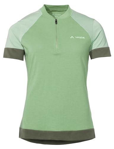 VAUDE Damen Women's Altissimo Q-zip T-Shirt, Aloe Vera, 36 EU von VAUDE