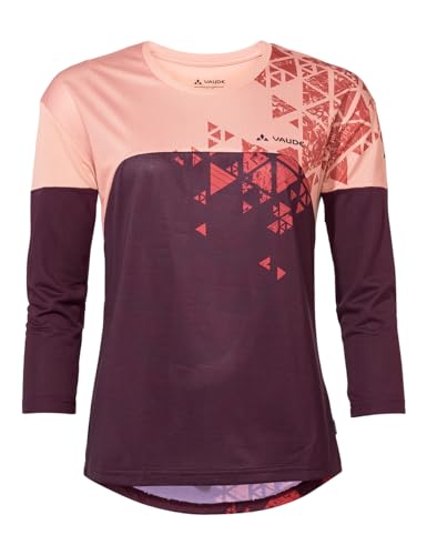 VAUDE Damen Women's Moab Ls V T-Shirt, Soft Rose, 36 EU VAUDE Damen Women's Moab Ls V T-Shirt, Soft Rose, 36 EU von VAUDE