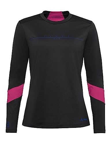 VAUDE Damen Women's Qimsa Ls Logo T-Shirt, Schwarz, 40 EU VAUDE Damen Women's Qimsa Ls Logo T-Shirt, Schwarz, 40 EU von VAUDE