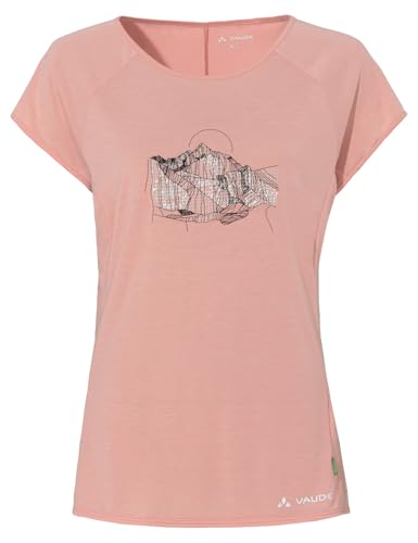 VAUDE Damen Women's Tekoa Ii T-Shirt, Soft Rose, 42 EU VAUDE Damen Women's Tekoa Ii T-Shirt, Soft Rose, 42 EU von VAUDE