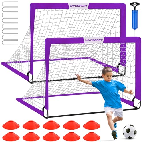 4 x 3 lila Fußballtore von VAVOSPORT