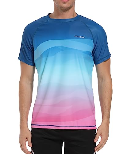 VAYAGER Herren-Badeshirts Rash Guard UPF 50+ Kurzarm, schnell trocknend, lockere Passform, Wassersurf-Shirt VAYAGER Herren-Badeshirts Rash Guard UPF 50+ Kurzarm, schnell trocknend, lockere Passform, Wassersurf-Shirt von VAYAGER