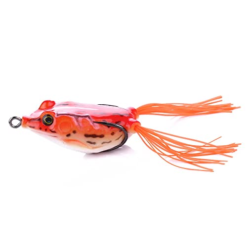 Angeln Köder, Harte Elritze Köder 1 Pcs Frosch Köder 55mm 12,5g Weicher Köder Jigging Angeln Köder Kurbel Wels Silikon Künstliche Wobbler Frosch for Angeln Getriebe(E) von VAYEODEYU