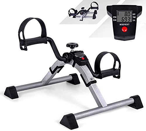 Mini Bike Heimtrainer Pedaltrainer Arm und Beintrainer Fitnesstrainer, Fitness Fahrrad Fitnessgerät mit LCD-Monitor Einstellbarer Widerstand Heimfahrrad Trainingsgerät für Zuhause Büro Mini Bike Heimtrainer Pedaltrainer Arm und Beintrainer Fitnesstrainer, Fitness Fahrrad Fitnessgerät mit LCD-Monitor Einstellbarer Widerstand Heimfahrrad Trainingsgerät für Zuhause Büro von VAZILLIO