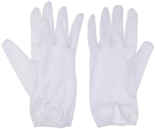 VAZZIC 1 Paar weiße Baumwollhandschuhe, Schiedsrichterhandschuhe, Schiedsrichterhandschuhe von VAZZIC
