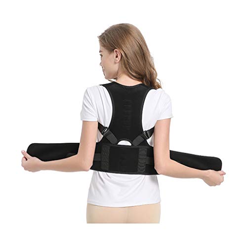 VBCXGVR Haltungskorrektur Rücken-Wirbelsäulen-Korrektor Weich/Atmungsaktiv Unsichtbares Design (Schwarz) (Größe: Längencode) charitable von VBCXGVR