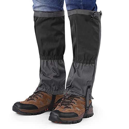 VBESTLIFE Beingamaschen, 1 Paar Schnee-Legging-Gamaschen wasserdichte Outdoor-Kletter-Wander-Legging-Gamaschen Schuhstiefel-Abdeckungs-Gamaschen für Erwachsenenschuhe (Schwarz) von VBESTLIFE