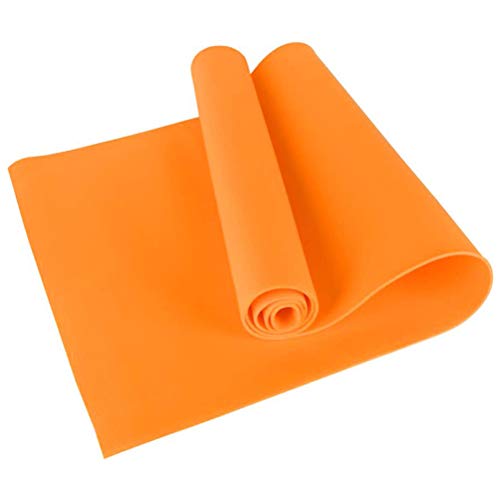 VBESTLIFE 4MM Yogamatte, Eva rutschfeste Fitness Slim Yoga Home Gym Übungsmatten Pilates Gym Übungspads Fitnessmatte (Orange) von VBESTLIFE