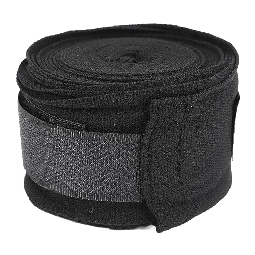 VBESTLIFE Boxbandagen, 1 Paar, 3 Meter, Elastische Baumwolle, Boxbandagen, Handhandschuhe, Bandagen, Gürtelbandagen, Bandage für Männer und Frauen, Boxtraining (Schwarz) von VBESTLIFE