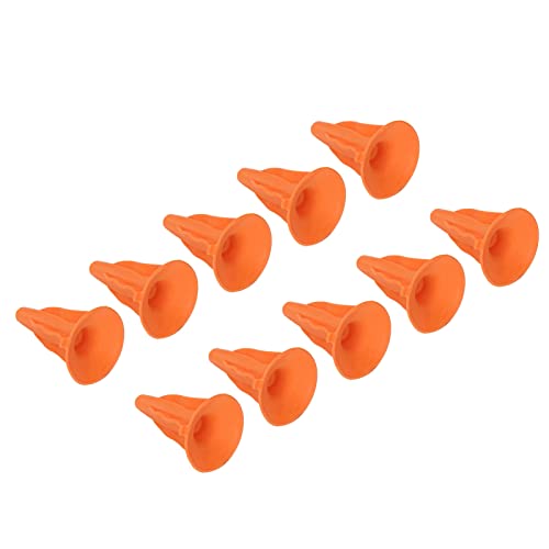 VBESTLIFE Jagd-Pfeilspitzen, 10 Stück Weichgummi-Pfeilspitzen mit Saugnapf-Pfeilspitzen für, die Spiel-Outdoor-Sportarten Jagen (Orange) von VBESTLIFE