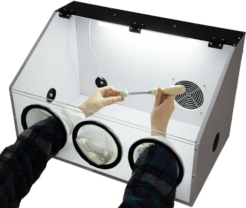 VBVARV 3 Löcher Staubschutzhaube Vollständig Geschlossener Schleifentisch Polierer Staubbox Transparente Staubbox Acrylabdeckung Mit LED -Licht Und Lüfter,Weiß,580x350cm VBVARV 3 Löcher Staubschutzhaube Vollständig Geschlossener Schleifentisch Polierer Staubbox Transparente Staubbox Acrylabdeckung Mit LED -Licht Und Lüfter,Weiß,580x350cm von VBVARV