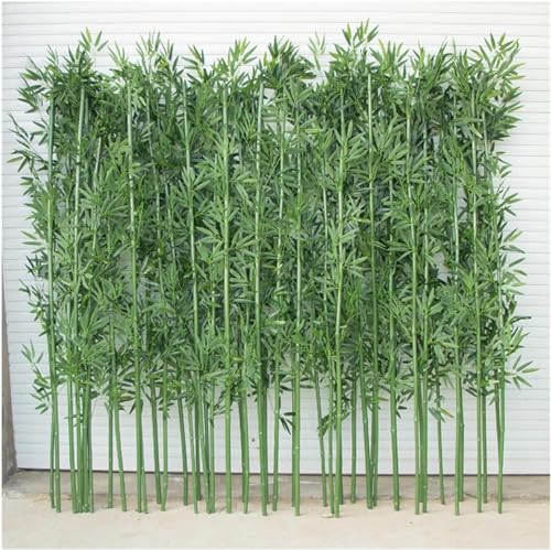 VBVARV Großer Künstlicher Bambus Pflanzenbäume Draußen Drinnen Gefälschte Bambussize Faux Tree DIY Dekor Mit Blättern,30pcs,120CM von VBVARV