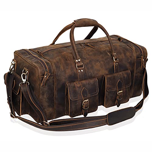 Weekender Oslo Reisetasche aus Leder Damen Herren Braun Groß 45l Weekender Oslo Reisetasche aus Leder Damen Herren Braun Groß 45l von VC VINTAGE COUTURE