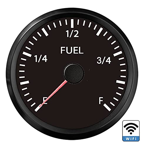 Kraftstoffstandsanzeige-Kit, WiFi-Kraftstoffspiegelmesser wasserdicht 2VDC für Boot, Auto, LKW, Wohnmobil(Color:BN) von VCHICS