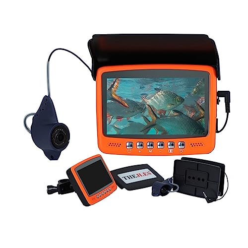VCHICS Unterwasser-Angelkamera, 4,3-Zoll-Angel-Unterwasserkamera HD IPS-Bildschirm Fischfinder Unterwasser-Angelkamera Wasserdicht mit 8 Infrarotlichtern für Seeboot-Kajak-Eisfischen(Color:15M) von VCHICS