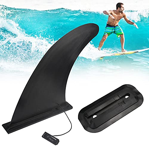 VCRANONR 1 Stücke SUP Center Fin Abziehbare Board Finne ABS SUP Finne Abnehmbare Finne Stand Up Surfboard Flossen Wiederverwendbar Finne Kajak Surfboard Flossen für Long Board Assault Boot Zubehör von VCRANONR