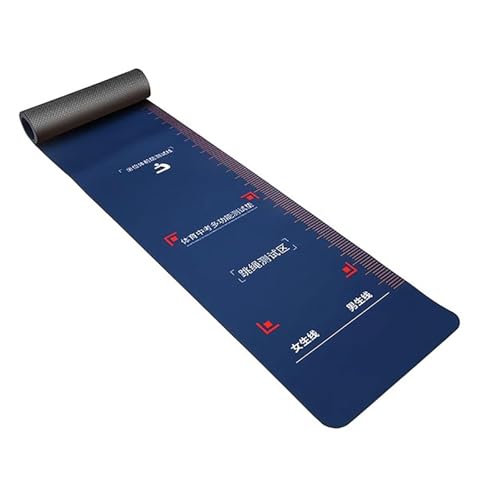 VDLLQYN, Blaue, ultralange Springseil-Ausrüstungsmatten for Fitnessstudio/Outdoor, Gummi, Mittelschul-Übungs-Springseilmatte ，Yoga-Matte(Adults (320 x 50 cm)) von VDLLQYN