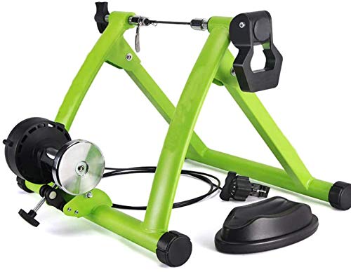 VDLLQYN, Fahrrad-Roller, Rollentrainer, Rennrad, Indoor-Heimtrainer, Heimtraining, 6-Gang-Fahrradtrainer mit magnetischem Widerstand,Fahrradtrainer(Green) von VDLLQYN