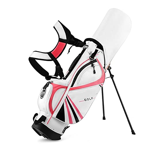 VDLLQYN, Golftasche – leichte Sunday-Golftasche mit Riemen und Ständer u2013, leicht zu tragende Golftasche u2013 Golf-Standtasche for die Driving Range,Golf Tasche.(Pink,38.6 * 12.2inch) von VDLLQYN