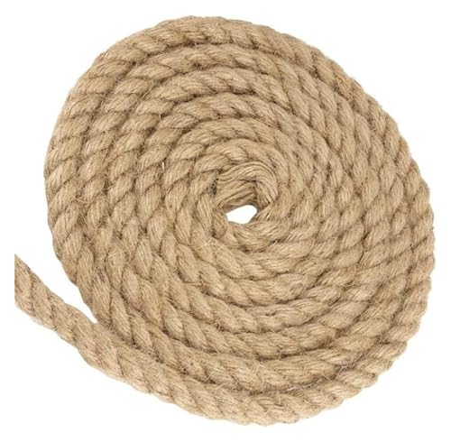 VDLLQYN, Juteseil-Hanfseil, 10 mm Sisalseil und Dicke Juteschnur for Katzenkratzbäume, Gartenbündelung, Kunsthandwerk, Starkes Hanfseil ，Hanfseil(10MM 50M) von VDLLQYN