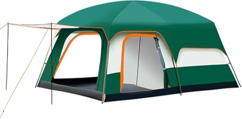 VDLLQYN, Luxuriöses Zelt for Camping, Raum for 4–12 Personen, großes Familienzelt mit 2 Schlafzimmern und 1 Wohnzimmer-Design,Zelte(Green,S) von VDLLQYN