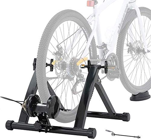 VDLLQYN, Rollentrainer Fahrradtrainer for Zusammenklappen von 26"-28" Heimtrainer for Fahrräder Mountainbike, belastbar bis 135 kg,Fahrradtrainer(Black) von VDLLQYN