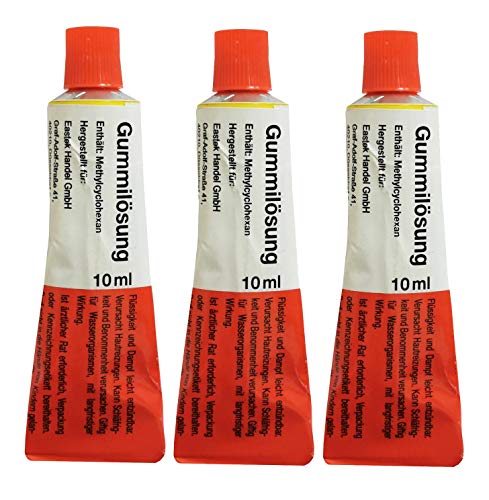 VDP 3X 10ml Vulkanisierlösung | Gummilösung | Vulkanisiermittel | Schlauchreparatur | Vulkanisierkleber | Reifenkleber | Gummikleber wasserfest | Fahrradreparatur VDP 3X 10ml Vulkanisierlösung | Gummilösung | Vulkanisiermittel | Schlauchreparatur | Vulkanisierkleber | Reifenkleber | Gummikleber wasserfest | Fahrradreparatur von VDP