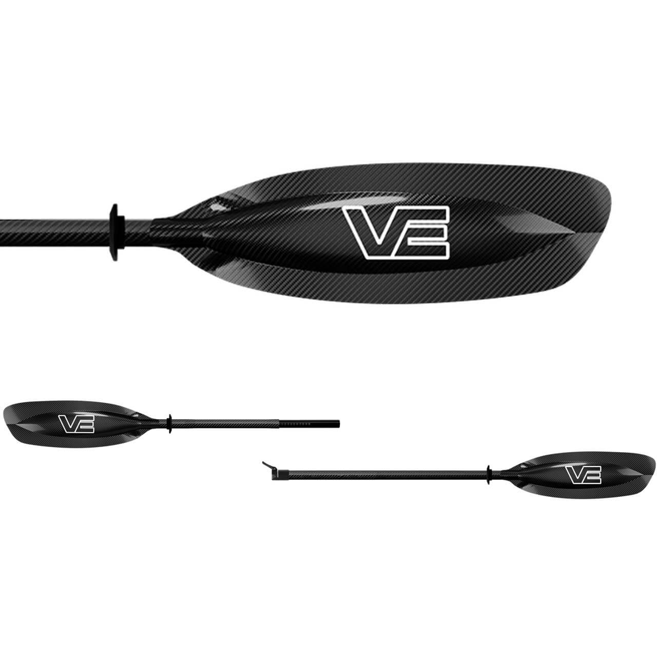 VE Paddles Aircore Vanda - Carbon, 230-240 cm (Straight, 2pc) von VE Paddles