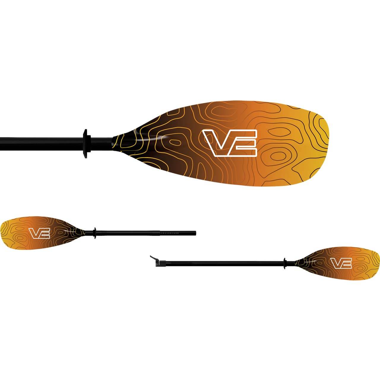 VE Paddles Fara Glass - Sunrise, 210-220 cm (Straight, 2pc) von VE Paddles}