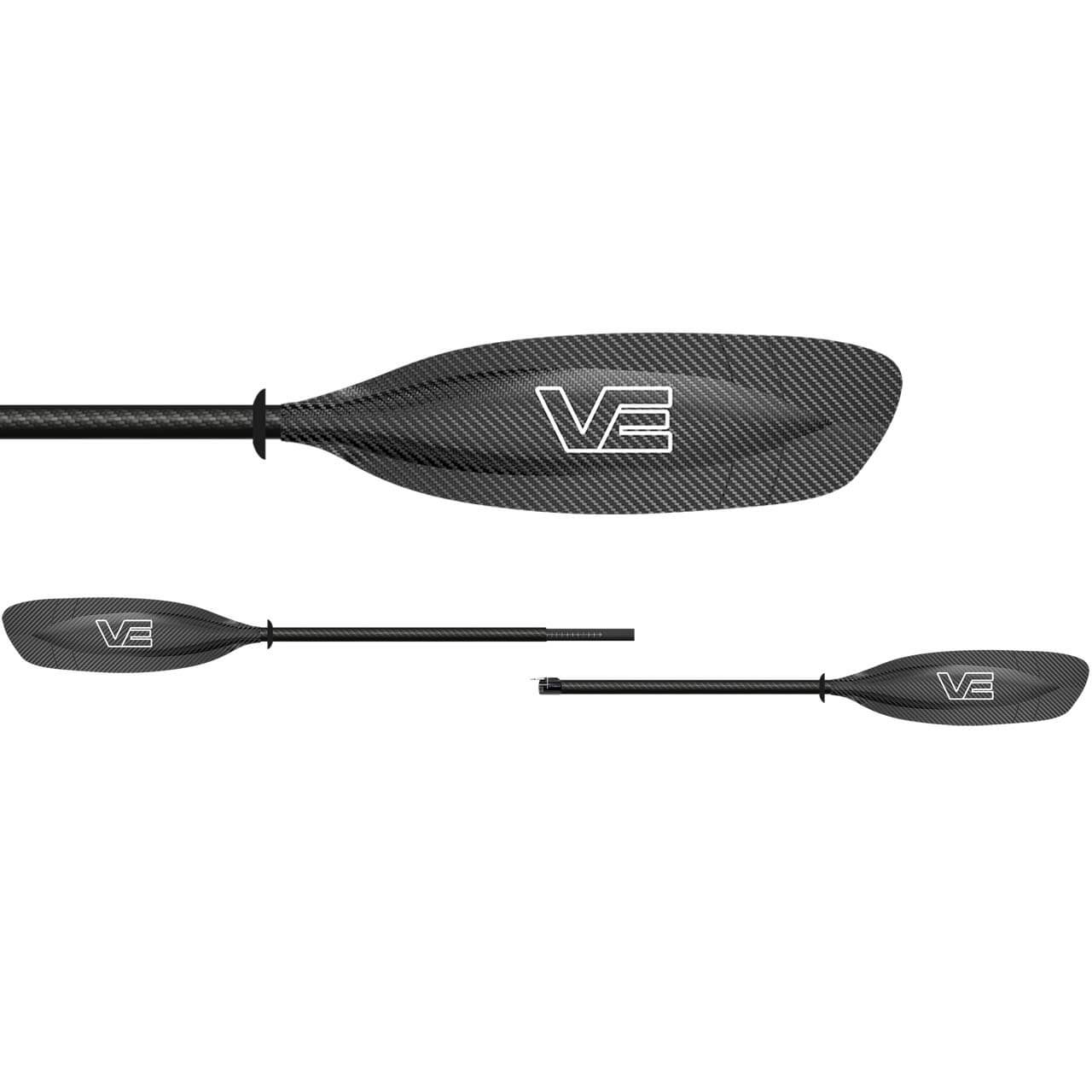 VE Voyager Carbonpaddel Standard-230-240 cm-Straight-2pc von VE Paddles