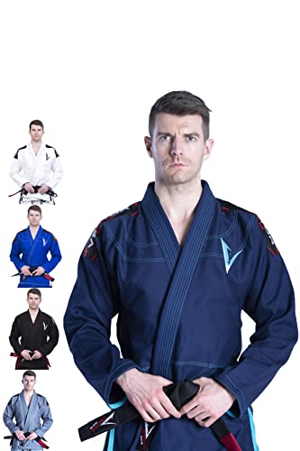 VECTOR SPORTS BJJ Gi Brazilian Jiu Jitsu Gi mit Bonus Weißer Gürtel Ripstop Hose für von VECTOR SPORTS